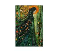 NLKQHTF Celtic Forest Goddess Poster Canvas Poster Wall Art Decor Print Picture Paintings for Living Room Bedroom Decoration 16x24inch(40x60cm)