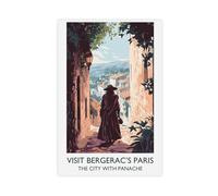 NLKQHTF Classic Literary Journey Cyrano De Bergerac Canvas Poster Bedroom Decor Landscape Office Room Decor Gift 20x30inch(50x75cm)