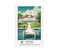 NLKQHTF Dongdan's ‘The Great Gatsby’ Literary Journey Canvas Poster Bedroom Decor Landscape Office Room Decor Gift 16x24inch(40x60cm)