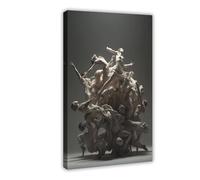 NLKQHTF Dynamic Sculpture Poster Canvas Poster Bedroom Decor Landscape Office Room Decor Gift 16x24inch(40x60cm)