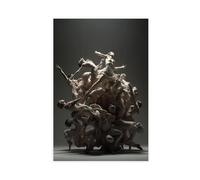NLKQHTF Dynamic Sculpture Poster Canvas Poster Bedroom Decor Landscape Office Room Decor Gift 20x30inch(50x75cm)