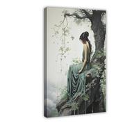 NLKQHTF Greek Goddess of Nature Poster Canvas Poster Wall Art Decor Print Picture Paintings for Living Room Bedroom Decoration 20x30inch(50x75cm)