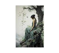 NLKQHTF Greek Goddess of Nature Poster Canvas Poster Wall Art Decor Print Picture Paintings for Living Room Bedroom Decoration 24x36inch(60x90cm)