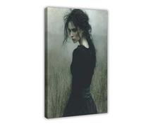 NLKQHTF Hell Goddess Poster Canvas Poster Bedroom Decor Landscape Office Room Decor Gift 08x12inch(20x30cm)