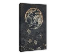 NLKQHTF Lunar Eclipse Plant Poster Canvas Poster Bedroom Decor Landscape Office Room Decor Gift 12x18inch(30x45cm)