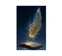 NLKQHTF Magic Quill Art Poster Canvas Poster Bedroom Decor Landscape Office Room Decor Gift 12x18inch(30x45cm)