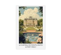 NLKQHTF Montecristo Castle Literary Classic Travel Canvas Poster Bedroom Decor Landscape Office Room Decor Gift 24x36inch(60x90cm)