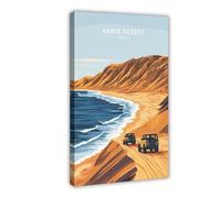 NLKQHTF Namib Desert Travel Poster Canvas Poster Bedroom Decor Landscape Office Room Decor Gift 16x24inch(40x60cm)