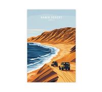 NLKQHTF Namib Desert Travel Poster Canvas Poster Wall Art Decor Print Picture Paintings for Living Room Bedroom Decoration 08x12inch(20x30cm)