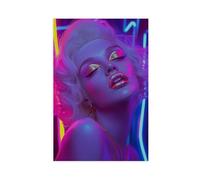 NLKQHTF Neon Enchantress Poster Canvas Poster Wall Art Decor Print Picture Paintings for Living Room Bedroom Decoration 20x30inch(50x75cm)