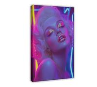 NLKQHTF Neon Enchantress Poster Canvas Poster Wall Art Decor Print Picture Paintings for Living Room Bedroom Decoration 20x30inch(50x75cm)