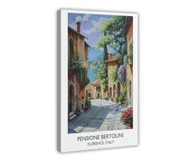 NLKQHTF Retro-style Literary Travel Poster Canvas Poster Bedroom Decor Landscape Office Room Decor Gift 12x18inch(30x45cm)