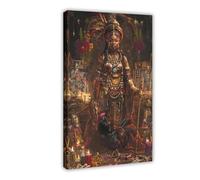 NLKQHTF Voodoo Queen Art Poster Canvas Poster Wall Art Decor Print Picture Paintings for Living Room Bedroom Decoration 08x12inch(20x30cm)