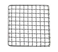 NLLeZ Square 304 Stainless Steel BBQ Grill Net Mesh Korean Barbecue Non-stick Grilling Mats Outdoor Bbq Grill Racks Meshes Accessory (Color : 15x15cm)