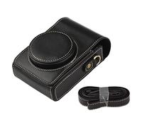 NLNGZKZFNF 3 Color Portable Camera Bag Handbag Synthetic Leather Shoulder Strap GR2/GR3RX100/II/III/IV/V/VI/VII/ZV1 Fit for Ricoh Fit for Sony Camera Protection(B)