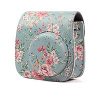 NLNGZKZFNF Camera Bag Flower PU Leather Instant Camera Accessories Shoulder Bag Protective Case Protective Case Bag Gift Fit for Fujifilm Fit for Mini 9 8 Camera Protection(Z)