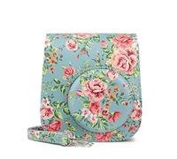 NLNGZKZFNF Camera Bag Flower PU Leather Mini Film Camera Shoulder Bag Protective Case Protective Case Bag Fit for Fujifilm Fit for Mini 11 9 8 Camera Protection(Z)
