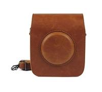 NLNGZKZFNF Camera Bag Protective Case PU Leather Retro Shoulder Strap Bag Camera Protective Carrying Case Gift Fit for Fujifilm Fit for Square SQ20 SQ10 Camera Protection(A)