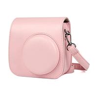 NLNGZKZFNF Camera Bag PU Leather Case with Shoulder Strap Fit for Mini 9 8 8+ Instant Film Camera Bag Camera Protection(Roze)
