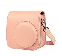 NLNGZKZFNF Camera Bag PU Leather Case with Shoulder Strap Fit for Mini 9 8 8+ Instant Film Camera Bag Camera Protection(Oranje)