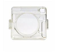 NLNGZKZFNF Camera Bag Retro PU Leather Case Shoulder Strap Bag Portable Protective Bag Fit for FUJIFILM Fit for Square SQ6 Camera Protection(Clear)