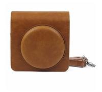 NLNGZKZFNF Camera Bag Retro PU Leather Case Shoulder Strap Bag Portable Protective Bag Fit for FUJIFILM Fit for Square SQ6 Camera Protection(Bruin)