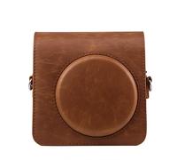 NLNGZKZFNF Camera Bag Retro PU Leather Shoulder Strap Bag Portable Protective Bag Fit for FUJIFILM Fit for Square SQ1 Camera Protection(Bruin)