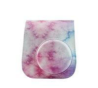 NLNGZKZFNF Camera Bag Tie-dye PU Leather Mini Film Camera Shoulder Bag Protective Cover Protective Cover Bag Fit for Fujifilm Mini 11 9 8 Camera Protection(A)