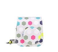 NLNGZKZFNF Geometric Pattern Protective Cover Mini Camera Bag Handbag Fuji Camera Bag Fit for Mini11/9/8 Camera Protection(C)