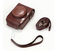 NLNGZKZFNF PU Leather Case for Shoulder Bag Camera Bag Case Fit for Panasonic Fit for Lumix LX7 LX5 LX3 LX10 LX15 Camera Protection(Coffee 2)