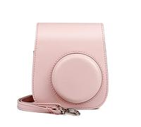 NLNGZKZFNF Pure Color PU Leather Shoulder Bag Instant Camera Bag Camera Bag Handbag Fit for Fuji Fit for Polaroid Mini11 Camera Protection(C)