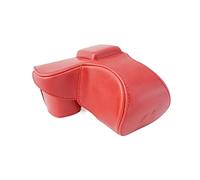 NLNGZKZFNF Retro Pu Leather Camera Bag Camera Bag with Strap Black Coffee Brown Red Fit for Sony NEX 5N Nex 5T Nex 5R Camera Protection(R)