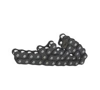 NLNKDTDPAK 04C-1 Roller Chain Pitch 6.35mm Half/Full Buckle Carbon Steel Industrial Transmission Single Row 0.5/1/1.5/5 Meters(5PCS,Roller Chain 1M)