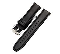 NLNKDTDPAK 16mm Replacement Real Leather Strap Fit For Huawei B6 B3 Watch Band Wrist Belt 22mm For GT2 Pro For Honor For Magic(22mm black)