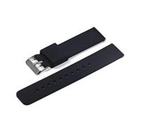 NLNKDTDPAK 18mm 20mm 22mm 24mm Silicone Strap Folding Buckle Fit For Samsung For Galaxy Watch Gear S2 S3 Quick Release Rubber Bracelet Band(Black-S,18mm)