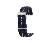NLNKDTDPAK 18mm 20mm 22mm 24mm Woven Nylon Strap Band Men Replacement Bracelet Accessories Fit For Hamilton/Fit For Rolex/Fit For Seiko/Fit For Mido Universal Bracelet(Blue rice sk,20mm)
