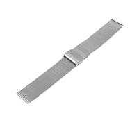 NLNKDTDPAK 18mm 20mm Milanese Watchband Men Women Watch Band Stainless Steel Strap Bracelet With Tool Spring Bar Fit For DW(Silver,20mm)