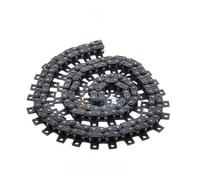 NLNKDTDPAK 1PC 1.5 Meters 06B-1 Roller Chain Single Side Straight Plate Conveyor Drive Transmission with Ear Hole