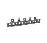 NLNKDTDPAK 1PC 1.5 Meters 08B-1 Roller Chain Single Side Curve Bending Plate Conveyor Drive Transmission with Hole