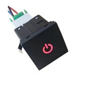 NLNKDTDPAK 1PC Car LED Fog Light Radar Power On Off Camera Recorder Monitor Switch Button Fit For VW Golf 6 Jetta 5 MK5 Caddy EOS Scirocco(Power On Off)