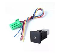 NLNKDTDPAK 1PC LED DRL Light Recorder Radar Music Spotlight Headlight Power Supply Switch Button Fit For Volkswagen Touran 11-15(Rear fog lamps)