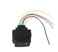 NLNKDTDPAK 1Pcs 5Pin ON-OFF Button Fitt For Nissan Qashqai Maxima LIVINA X-Trail Frontier Armada Tiida Murano Navara Fog Light Switch Orange 12V