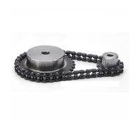 NLNKDTDPAK 1PCS 9-23 Tooth 04C Chain Gear 45# Steel Industrial Wheel Motor Drive Pitch 6.35mm(8Teeth)