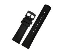 NLNKDTDPAK 20mm 21mm 22mm Woven Nylon Bottom Watchband Strap Fit For Tissot T116 Fit For Seiko No. 5 SSB373P1 Fit For Mido/Fit For CASIO Male Bracelet(Black BK,22mm)