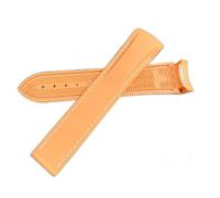 NLNKDTDPAK 20mm 22mm 19mm 21mm Rubber Silicone Watchstrap Fit For Hamilton Khaki Field Scuba Frogman Fit For Gear S3 Fit For Seiko5 Sumo 007 Watchband Tool(Orange white,19mm)