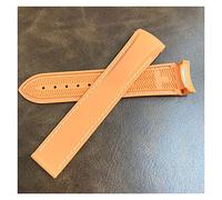 NLNKDTDPAK 20mm 22mm 19mm 21mm Rubber Silicone Watchstrap Fit For Hamilton Khaki Field Scuba Frogman Fit For Gear S3 Fit For Seiko5 Sumo 007 Watchband Tool(Orange white,23mm)