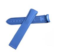 NLNKDTDPAK 20mm 22mm 19mm 21mm Rubber Silicone Watchstrap Fit For Hamilton Khaki Field Scuba Frogman Fit For Gear S3 Fit For Seiko5 Sumo 007 Watchband Tool(Black blue,26mm)