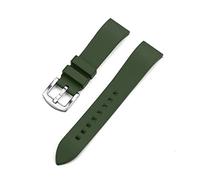 NLNKDTDPAK 20mm 22mm 24mm Classic Fluoro Rubber Strap Sport Waterproof Diving Watchband Replacement Watches Accessories Bracelet Straps(Grn,22mm)