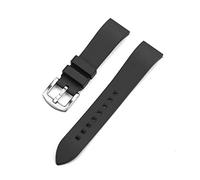 NLNKDTDPAK 20mm 22mm 24mm Classic Fluoro Rubber Strap Sport Waterproof Diving Watchband Replacement Watches Accessories Bracelet Straps(Nero,20mm)