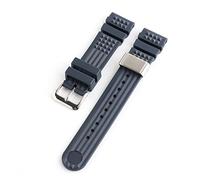 NLNKDTDPAK 20mm 22mm Diver Rubber Strap Silicone Replacement Wrist Strap Bracelet Tools Fit For GrandS Watch Japan 5 PROSPEX Monster SKX009(Blue silverring,22mm)